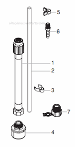 Suction Set Diagram and Parts List for GPX33  Titan Sprayer