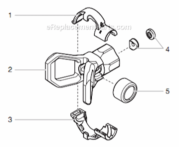 Guard Assembly Diagram and Parts List for GPX33  Titan Sprayer