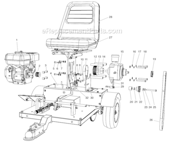 Speeflo Powrdriver Options Diagram and Parts List for SPEEFLO PowrDriver Titan Paint Sprayer