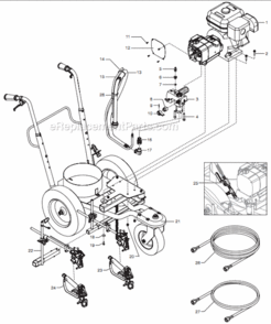 Part Location Diagram of 316-505 Titan 50 Spray Hose