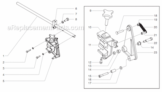 Part Location Diagram of 509781 Titan Return Spring