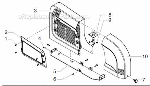 Trigger Assembly Diagram and Parts List for 6950 0290010 Titan Paint Sprayer