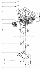 Gas Convertor Kit Diagram and Parts List for 6950 0290010 Titan Paint Sprayer