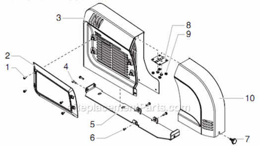 Trigger Assembly Diagram and Parts List for 8950 0290011 Titan Paint Sprayer
