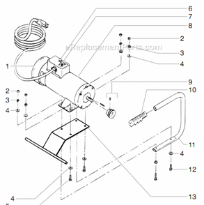 Dc-Electric Convertokit Diagram and Parts List for 6900GHD 448-605 Titan Sprayer
