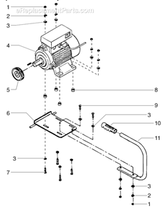 Electric Convertokit,230V Diagram and Parts List for 6900GHD 448-605 Titan Sprayer