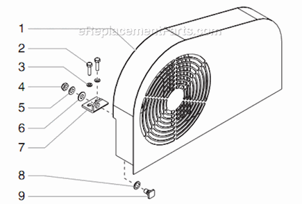 Part Location Diagram of 449-217 Titan Belt Guard