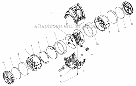 Part Location Diagram of 0524595 Titan Fan Noise Foam