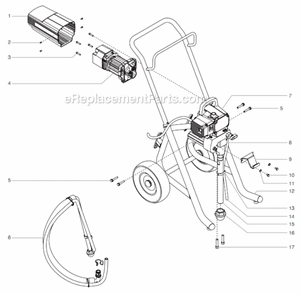 Part Location Diagram of 0551443 Titan Pail Bracket
