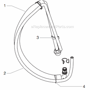 Part Location Diagram of 805-258 Titan Siphon Tube Assembly