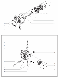Part Location Diagram of 0551601 Titan Heat Sink Assembly