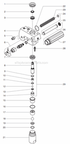 Part Location Diagram of 0551605 Titan Filter Assembly