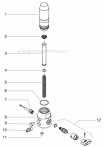 Part Location Diagram of 14058 Titan Filter Spring