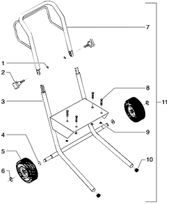 690gxc Low Rider Frame Assembly Diagram and Parts List for 690GXC  Titan Paint Sprayer