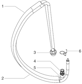 740ix Digital Siphon Assembly Diagram and Parts List for 740IX digital Titan Paint Sprayer
