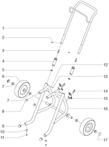 Epx2355 Upright Cart Assembly (P/N 0551124) Diagram and Parts List for EPX2355  Titan Paint Sprayer