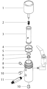 Part Location Diagram of 0290443a Titan Filter Cap Assembly