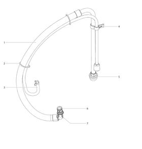 Impact X 440 Suction Set Assembly Diagram and Parts List for 440X  Titan Paint Sprayer