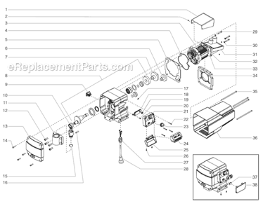 Part Location Diagram of 704-380 Titan On/Off Switch