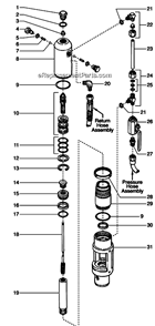 Part Location Diagram of 235-948 Titan Piston Rod