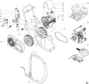 Part Location Diagram of 703-137a Titan Swivel Fitting Assembly