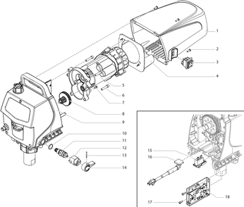 Impact 400 Drive Assembly (I) Diagram and Parts List for 400 0532001-0532000 Titan Paint Sprayer