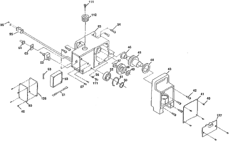 Epic 690gx Gear Box Assembly Diagram and Parts List for 690GX  Titan Paint Sprayer
