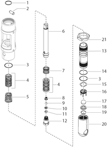 Powrtwin Plus 8900 Fluid Section Diagram and Parts List for 8900 Plus Titan Paint Sprayer