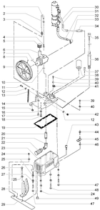 Part Location Diagram of 424-211 Titan 42-211 Hose Assembly, Hydr Return