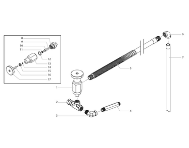 Powrbeast 4700/4700t Bleed Valve Assembly, Heavy Materials Diagram and Parts List for 4700T-4700 120V - Gas Titan Paint Sprayer