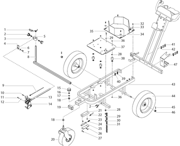 Part Location Diagram of 290898 Titan PIN, CASTER LOCK