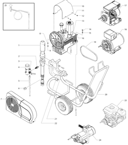 Powrtwin 6900 Plus Di Main Assembly Diagram and Parts List for 6900 Plus DI Titan Paint Sprayer