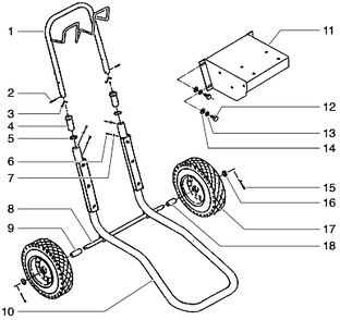 1200gxc Frame Assembly Diagram and Parts List for 1200GXC  Titan Paint Sprayer