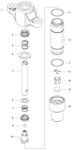 Powrcoat 745 Fluid Pump Assembly (155-559) Diagram and Parts List for 745  Titan Paint Sprayer