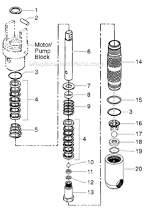 Part Location Diagram of 107-003 Titan Connecting Pin