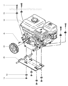 Part Location Diagram of 448-221 Titan Pulley