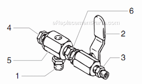 Add-A-Gun Kit 1/4" Diagram and Parts List for 4900XLT 335-320 Titan Sprayer