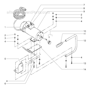 Electric Convertokits Diagram and Parts List for 4900XLT 335-320 Titan Sprayer