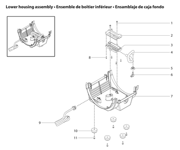 Capspray 105 Lower Housing Assembly Diagram and Parts List for CAPSPRAY-105HVLP  Titan Paint Sprayer