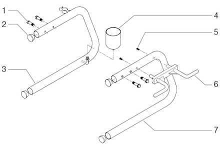 550xc Skid Assembly Diagram and Parts List for 550XC  Titan Paint Sprayer
