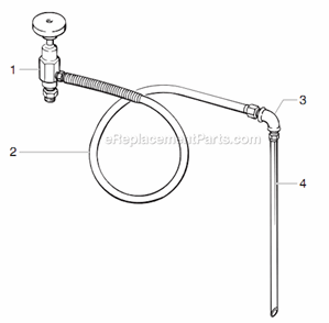 Heavy Duty Outlet Assembly Diagram and Parts List for 6900GHD 448-606 Titan Sprayer