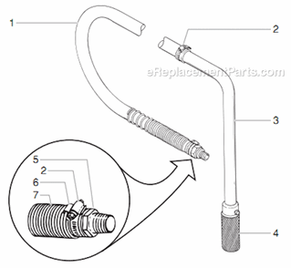 Siphon Hose Assembly Diagram and Parts List for 8900XLT 449-315 Titan Sprayer