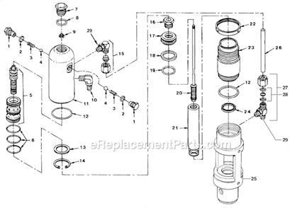 Hydraulic Motor Diagram and Parts List for 8900XLT 449-315 Titan Sprayer
