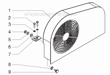 Belt Guard Assembly Diagram and Parts List for 8900XLT 449-315 Titan Sprayer