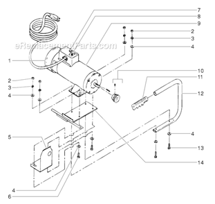 Dc-Electric Convertokit Diagram and Parts List for 8900XLT 449-315 Titan Sprayer