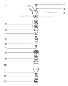 Bleed Valve Assembly Diagram and Parts List for 8900XLT 449-315 Titan Sprayer