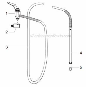Bleed Hose Assembly W/Valve Diagram and Parts List for 12000XLT 459-315 Titan Sprayer