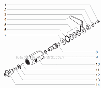 Bleed Valve Assembly (P/N 944-030) Diagram and Parts List for 12000XLTDI 459-355 Titan Sprayer