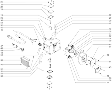 660xc Gear Box Assembly Diagram and Parts List for 660XC  Titan Paint Sprayer