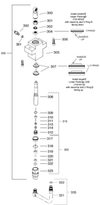 Powrliner 3100 Fluid Section Assembly Diagram and Parts List for 3100  Titan Paint Sprayer